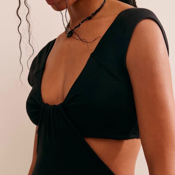 FREE PEOPLE Mariah One-Piece Jumpsuit | Black | Small | NWT - Picture 3 of 8